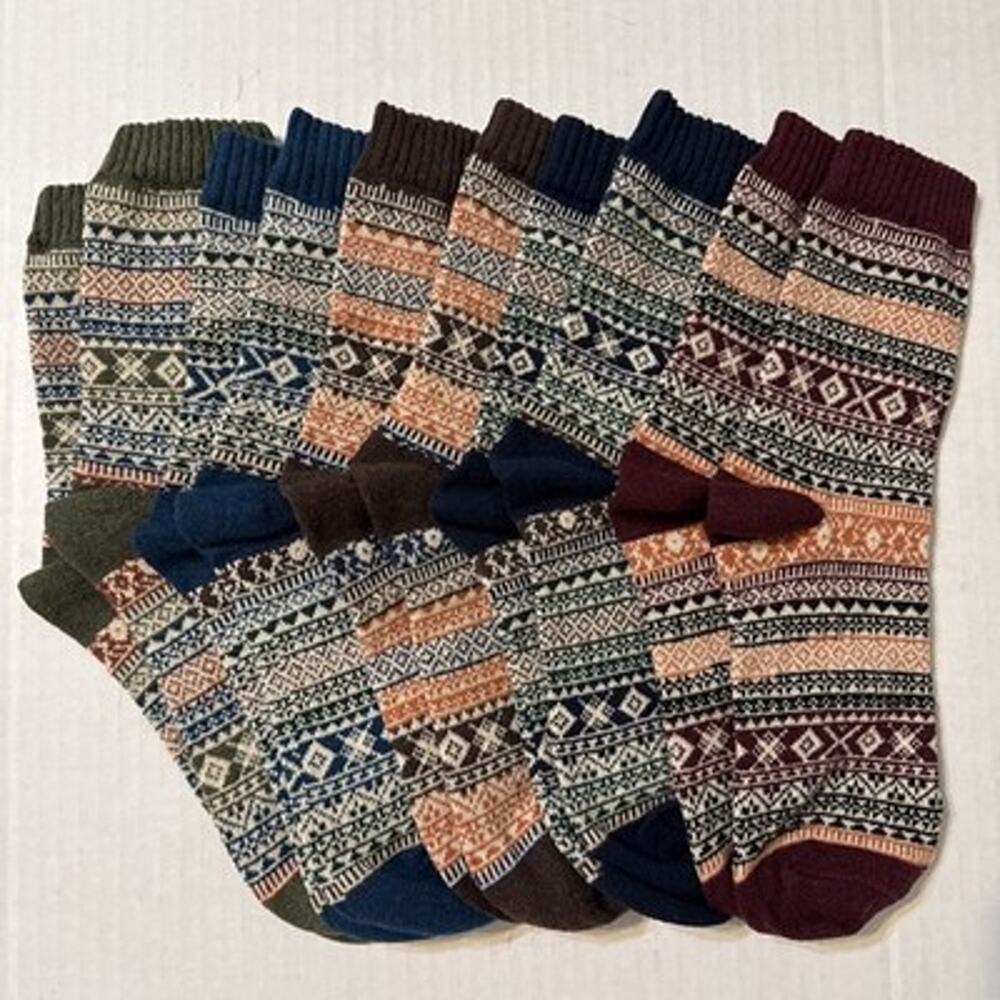 Wool Socks For Women's, 5 Pairs Winter Warm Crew Boot Socks *UNKNOWN SIZE *read